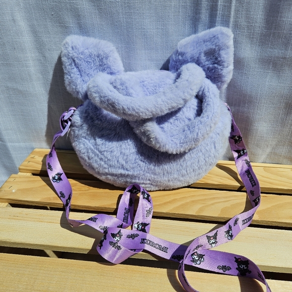 Sanrio Kuromi Plush Bag - Purple and White - Picture 2 of 3